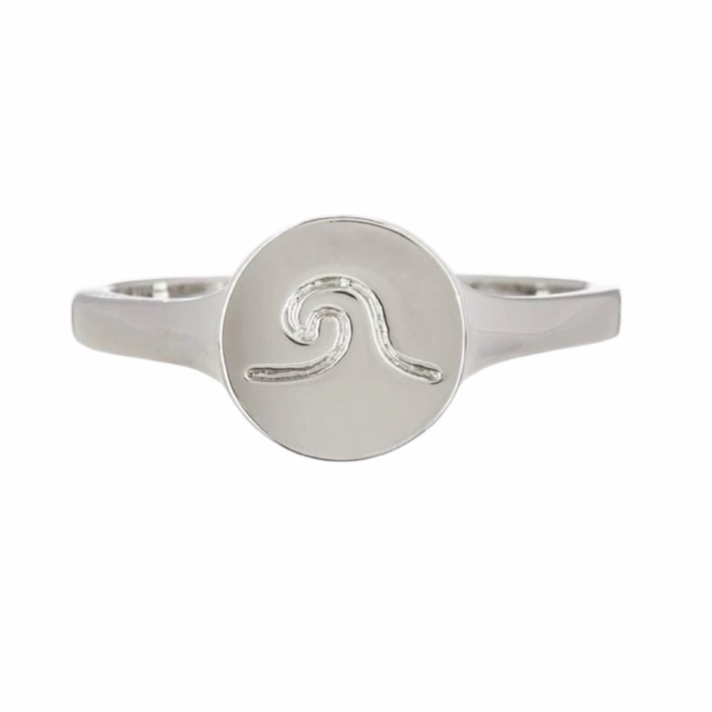 PURA VIDA HANDCRAFTED WAVE COIN RING NWT